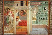 Benozzo Gozzoli St.Francis Giving Away his Clothes and the Vision of the Church Militant and Triumphant USA oil painting reproduction
